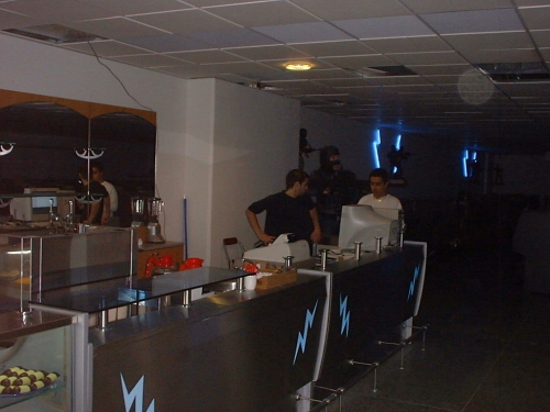 Så ser det ut när man kommit in, vänt sig halvt mot disken och halvt mot datoravdelningen.