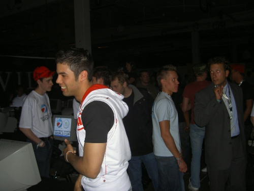 Potti on his way back after he had talked with icsu (at the ESWC qualifier)