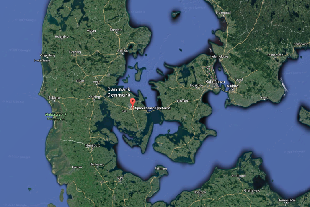 Här, i danska Odense, hålls de sjätte finalerna av ESL Pro League. Bild: Google Maps.