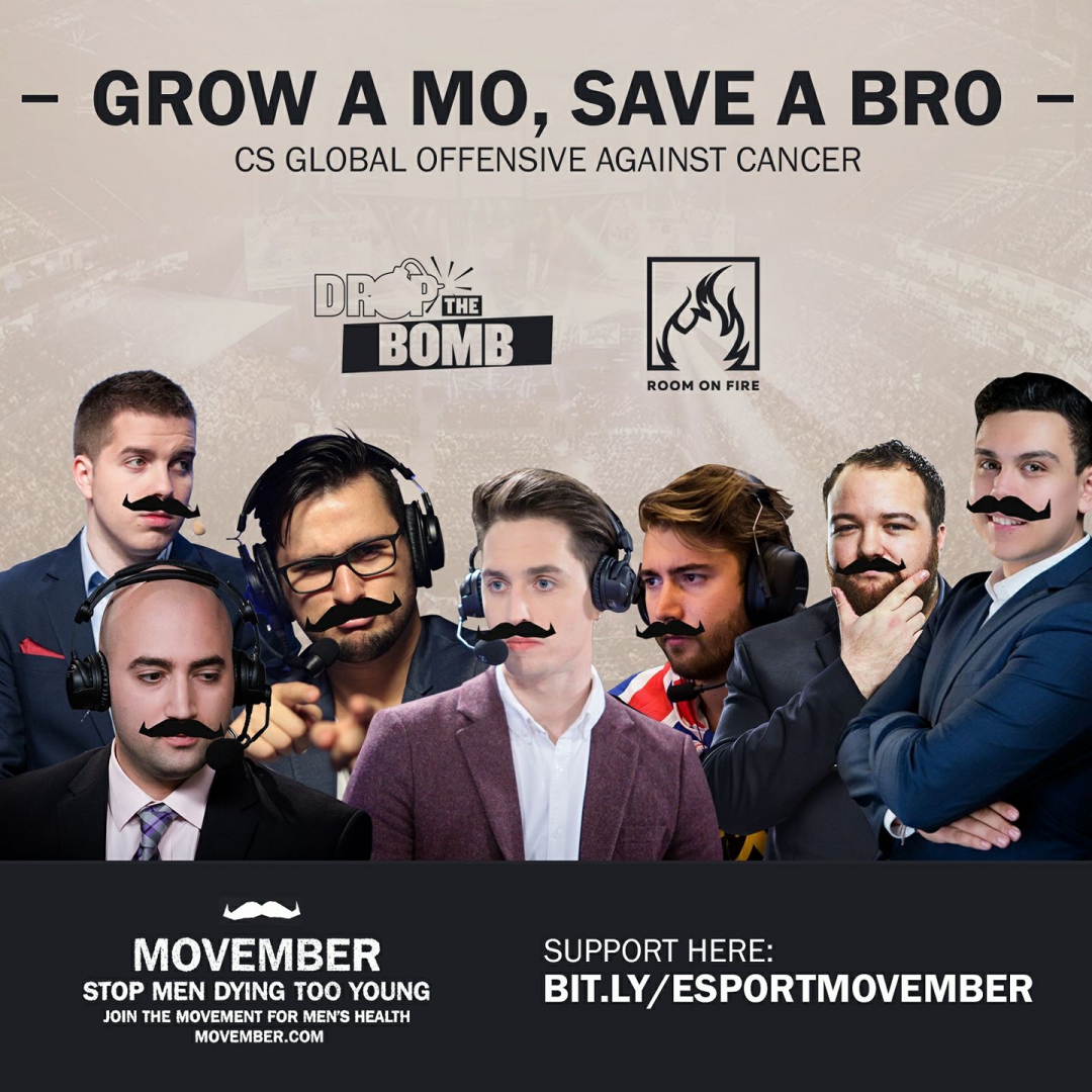 Den officiella Movember-affischen för kampanjen