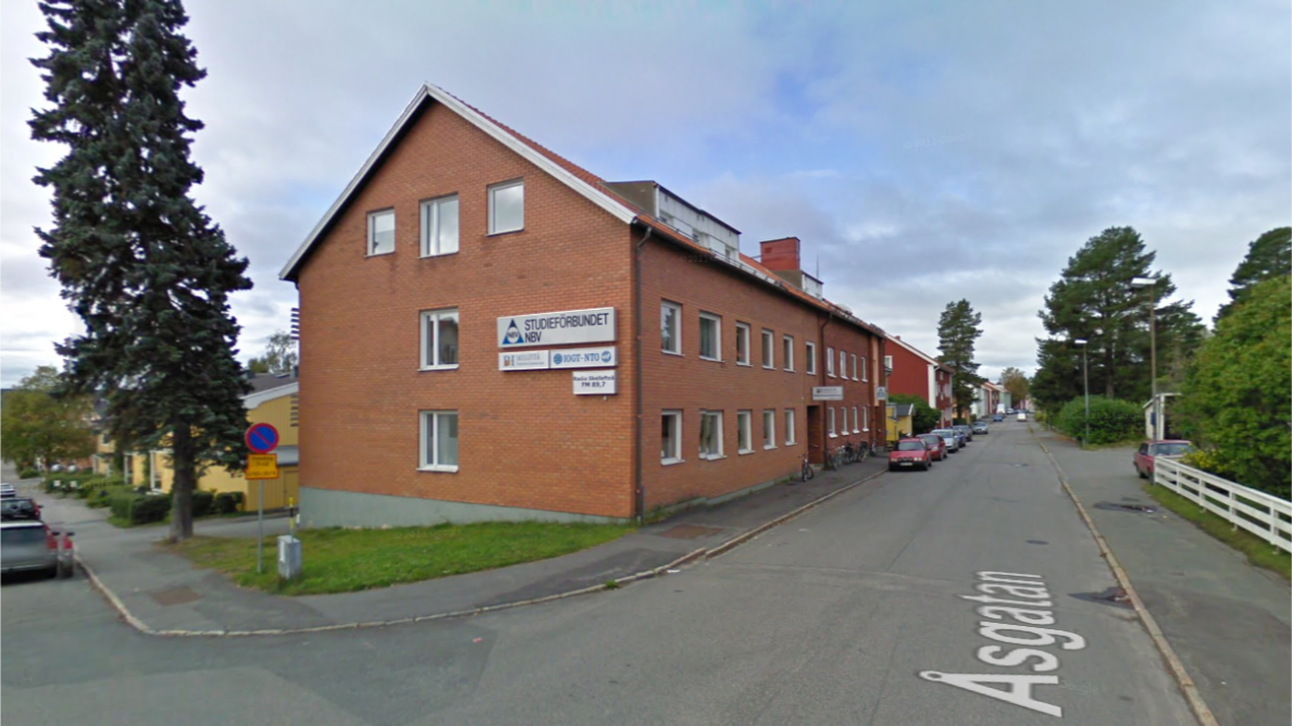 Det var här, på Åsgatan 24 i Skellefteå, som mitt nick började ta form. Foto: Google Maps