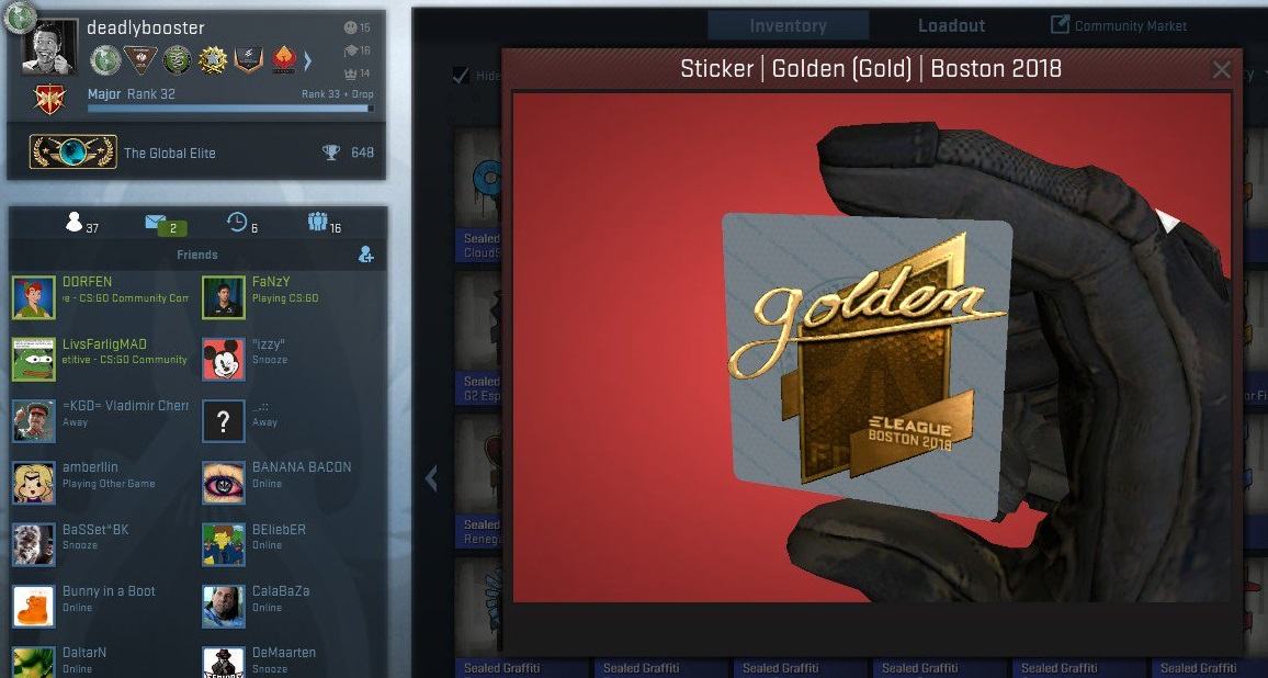 Twitteranvändaren AlbinGustafsso3 fick en golden golden.